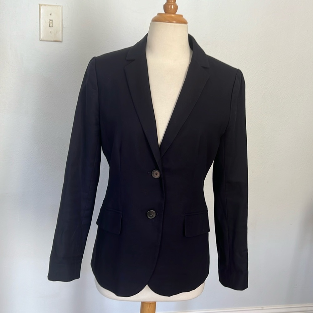 J. Crew Super 120's Cotton Academia Classic Blazer Jacket Size 2‎